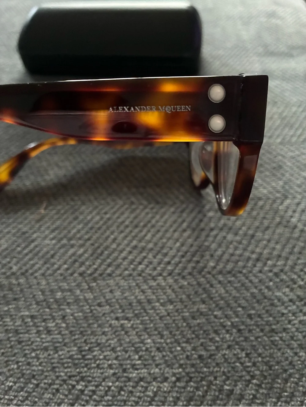 Alexander McQueen Women’s Tortoiseshell Optical Glasses - Brown
